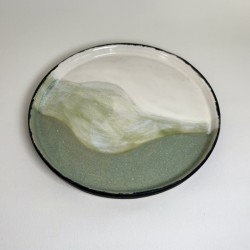 Assiette 3 nuances de vert