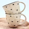 Tasse Coeurs noires