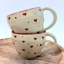 Tasse Coeurs Rouges