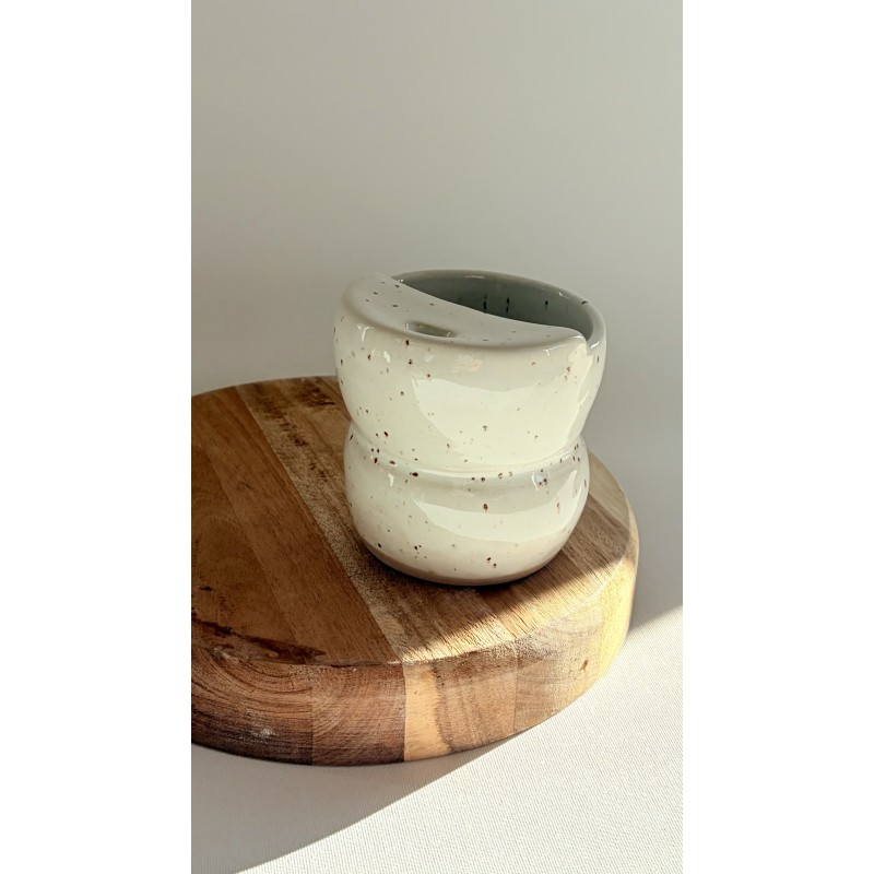 Travel Mug Curve – Blanc Pyrité