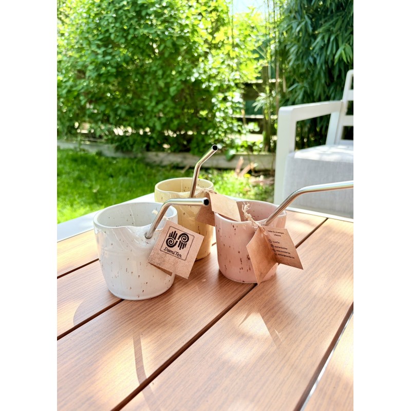 Mugs à Paille Rose