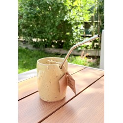Mugs à Paille Jaune Soleil