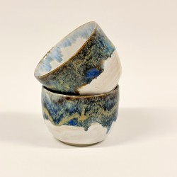 Tasse dégradé bleu