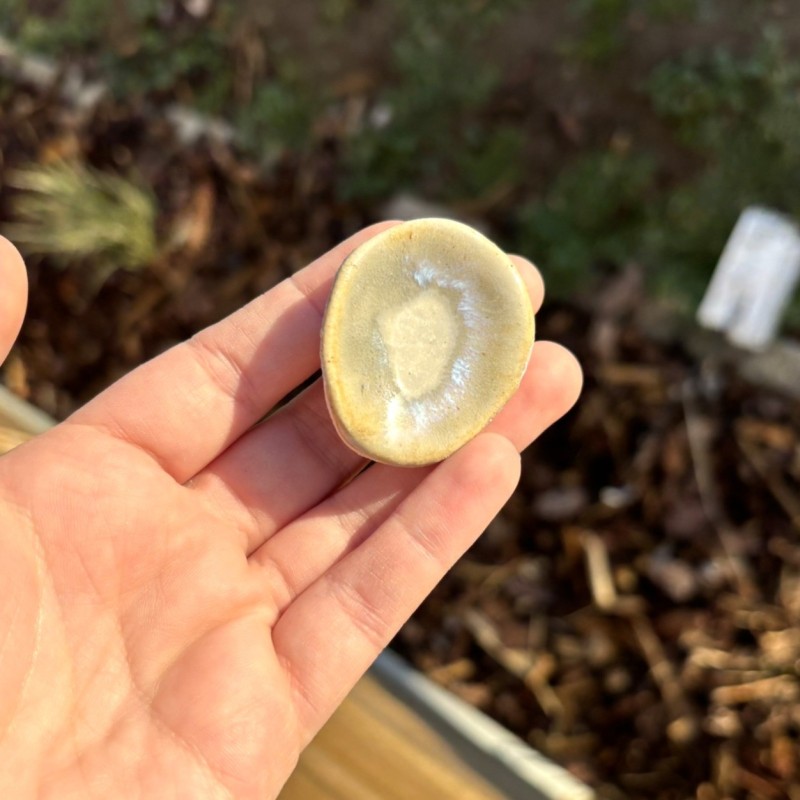 Worry Stone jaune bleuté