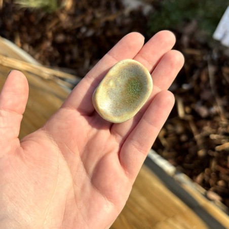 Worry Stone Vert craquelé